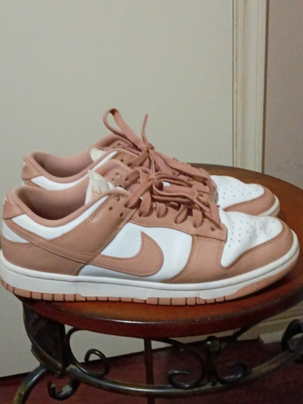 Nike Dunk Low Rose Whisper Womens Sneakers Size 10 DD1503-118 Pink White Shoes
